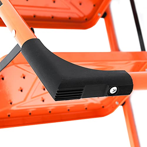 Luisladders 3 Step Ladder Folding Step Stool Anti-Slip Sturdy Steel Ladder 330Lbs En131 Lightweight With Handgrip Anti-Slip And Wide Pedal #TOP5