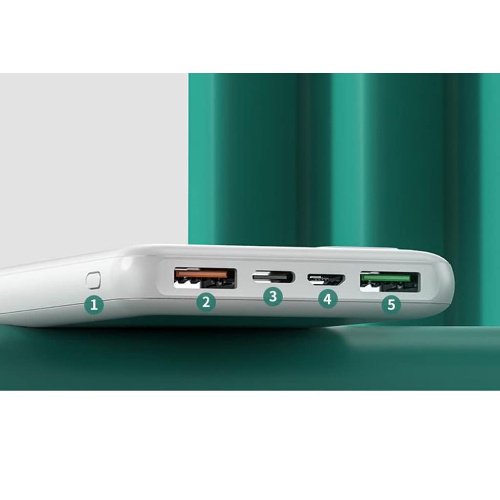 JJJ Szybkie ładowanie Powerbank 20000 mAh kreatywny powerbank o dużej pojemności (kolor: czarny, rozmiar: 10 000 mAh)
