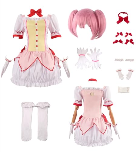 Costume de cosplay Kaname Madoka pour femme taille US Puella Magi