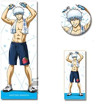 Amazon 一番くじ 銀魂 筋トレはほどほどに 坂田銀時 3点セット Bigクロス 色紙 缶バッジ アニメ 萌えグッズ 通販
