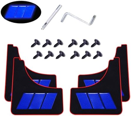 Lot De 4 Bavettes Garde-boue Universelles Pour Voiture Avec Lumière