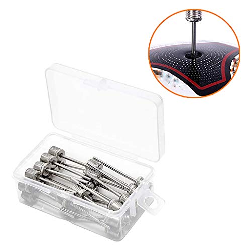 YIJU 30pcs Bola Bomba Agulhas Adaptador Inflator Agulha Pino de aço Inoxidável com Caixa de Armazena