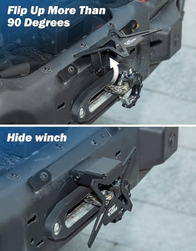 image for JOYTUTUS Universal Flip-Up License Plate Mount for 10