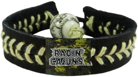 NCAA Louisiana Lafayette Ragin' Cajuns Camouflage Baseball Bracelet