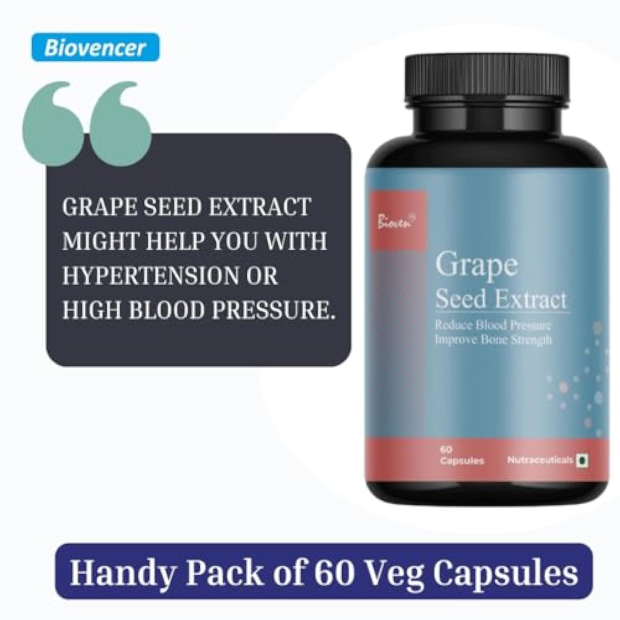 Grape Seed Extract Capsules, Blood Pressure Support