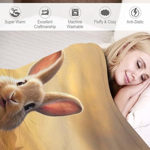 Manta de conejo suave de franela de forro polar para ropa de cama y sofá 6