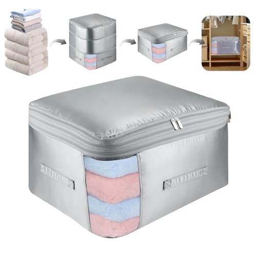 Dntorx Platzsparender Selbstkomprimierender Organizer, Bewegliche Kompressionsbeutel Kompressions...