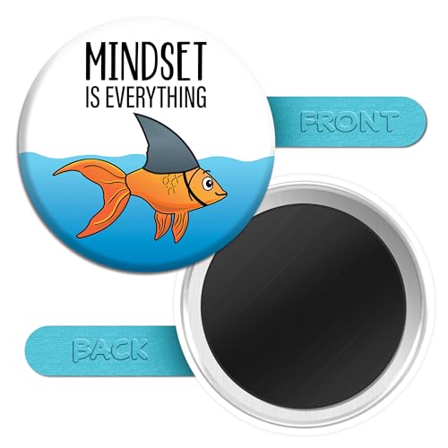 Imán decorativo redondo Mindset is Everything 3 in miniatura 2