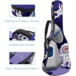Housse de transport étanche pour guitare avec bandoulière réglable Motif boussole Doré, Multicolor 06, 42.9×16.9×4.7 in… - Les Beatles, Paul McCartney, John Lennon, RIngo Starr, George Harrison Housse de transport étanche pour guitare avec bandoulière réglable Motif boussole Doré, Multicolor 06, 42.9x16.9x4.7 in… – Image 4