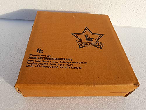 Image of STAR CRAFT Wooden Tic Tac Board Game Handmade Noughts and Crosses TIK Tak Toe Pedagogical Board Wooden Zero Kata Game (Natural)