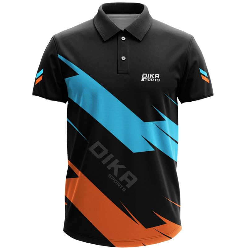 Image of Dika Sports Cricket Custom Player Name and Number Jersey Cricket Tshirt for Men | 2 Year to 5XL