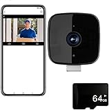 YBDADOEH Telecamera di Sicurezza for finestre Smart 2K, Cupola for Interni Ultra Trasparente da 3 MP con Visione Notturna a Colori migliorat …