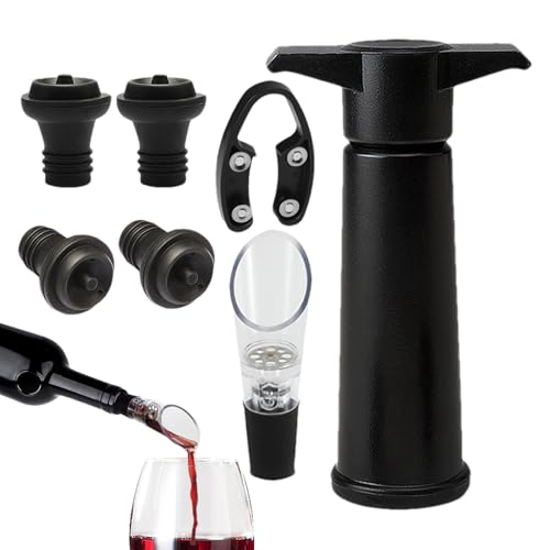 Tapón para botellas de vino, aireador y vertedor para descorchar, reutilizable, para vino espumoso, cocina, hogar, bar, regalo