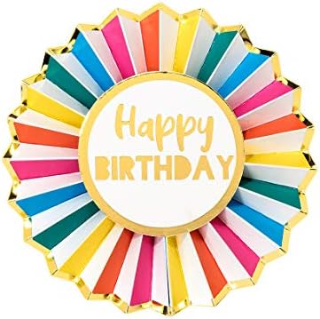 Talking Tables RAIN Pack of 16 (29cm) Rainbow Shaped Napkins Paper Birthday Party Partyware with Gold foil, RBNAPKINS