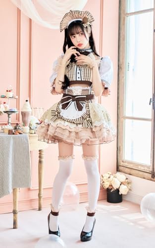 Amazon.co.jp: [Malymoon] コスプレ メイド ウエイトレス マカロン