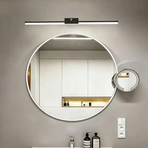 LED espejo apliques de pared interior largos con interruptor y luz cálida 7