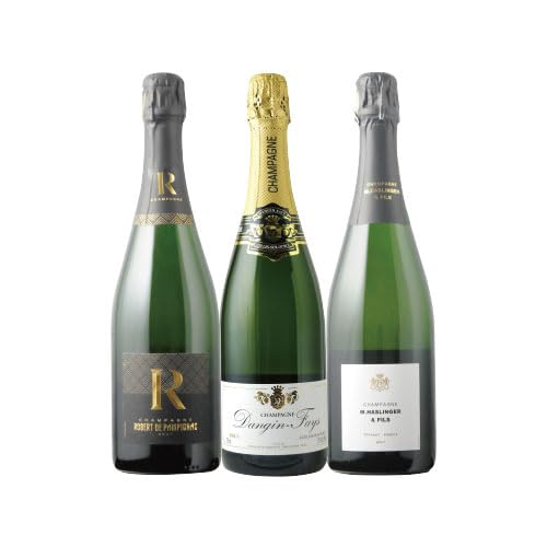 Amazon.co.jp: ワインショップソムリエ シャンパンセット（シャンパン3