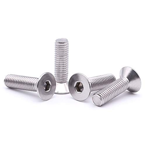 Eastlo AB400502-50 #8-32 X 1/2 Inch Flat Countersunk Head Socket Cap Screws, 304 Stainless Steel 18-8 Ss thumb #3