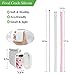 Yoocaa Silicone Straw, 9.7'', Grey&Pink