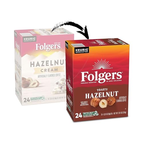 Image of Folgers Hazelnut Cream Keurig K-Cup Portion Pack, 24 Count