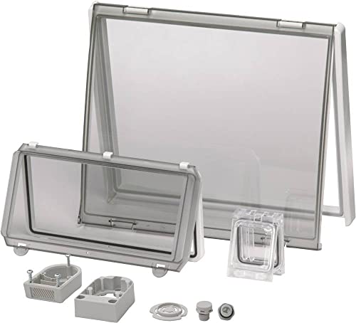 Fibox L 24 II Viewing Window Lid Transparent with Hinge (L x W) 248 mm x 218 mm Polycarbonate Clear Pack of 1
