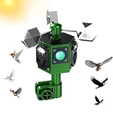 2026 Solar Ultrasonic Bird Repellent Devices Outdoor&Woodpecker Deterrent with Reflective Bird Repeller-Reflective Rotating Goose Deterrent Suitable for Long-Term use in Outdoor Settings