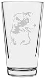 Border Collie Dog Themed Etched All Purpose 16oz Libbey Pint Glass
