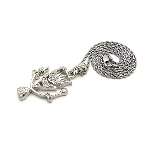 Insane Clown Posse Joker Cards ICP Pendant 2mm 18" 20" 24" Stainless Steel Rope Chain Necklace (18, RC4243)2