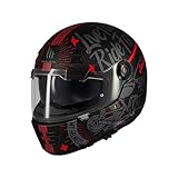 MT Helmets Jarama SV – Casco Moto Integral Retro con Visor Solar Retráctil Full Vision, Interior Lavable, Ventilación Avanzada y Calota HIRP | Homologado ECE 22.06 & DOT