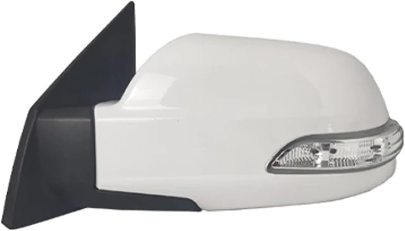 5/8PIN Car Rear View Mirror Assembly Compatible With Hyundai for Tucson 2005-2013 Auto Rearview Door Wing Mirror Assy With Electric Folding(Silvery Right 5 Wire) (White Left 8 Wire)
