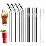 Large Ouverture : La paille paille en inox possède une large ouverture. Elle accueille facilement les garnitures telles que les perles de tapioca et la gelée de coco, ce qui la rend idéale pour les boissons épaisses comme le thé au lait, les smoothies et les milkshakes. Fini les aliments coincés ou les difficultés à boire rencontrées avec les pailles fines ! Les bords arrondis de la paille sont finement polis, offrant une sensation agréable au contact des lèvres, sans aucune pression