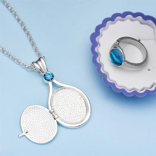 Classic Tv Drama Mako Mermaid Ring Retro Luxurious Inlay Crystal Jewelry For Island Of Secrets Film Fans Accessories Present, As Pic, TAMPHAMRVS-T03-US-TP15674