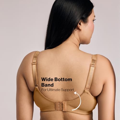Image of NYKD NYB101 Cotton Non Padded Non Wired Full Coverage Everyday Bra M-Frame Bounce Control (Plus