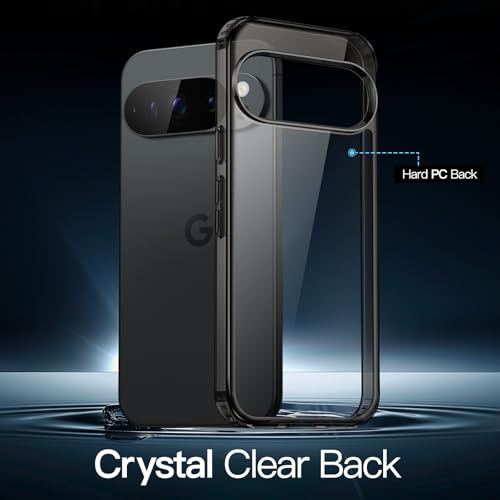 Image of JETech Cover Case for Google Pixel 10 /10 Pro 2025, Non-Yellowing Shockproof Bumper Protective Phone Cover, Anti-Scratch Hard PC Back (Obsidian)