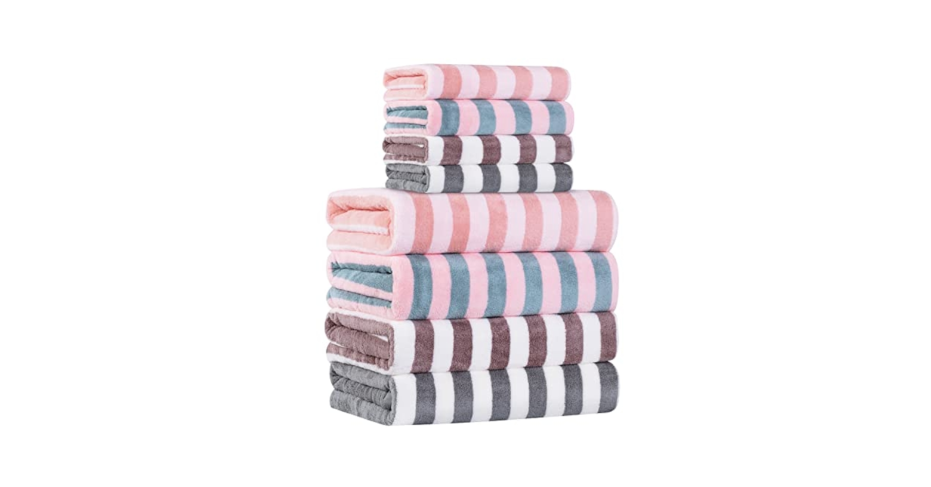 Amazon.com: OLESTER Microfiber Bath Towel Set 4 Bath Towels