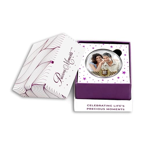 Image of TRUESILVER ACPL BIS Hallmarked Personalised Anniversary 5 /10 /20 /50 /100 gm 999 Pure Silver Coin by ACPL
