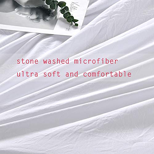 Edredón de microfibra matrimonial Masaca blanco estilo rústico de alta suavidad 6