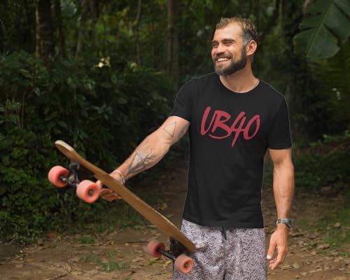 UB40 Red Red Wine Front & Back Print Adult Short Sleeve T Shirt Reggae Pop Vintage Style Graphic Tees4