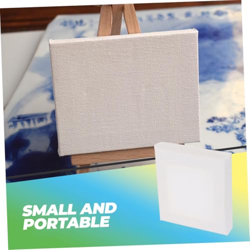 Lienzo de Algodón Blanco Mini en Pack de 20 con Textura Absorbente 8