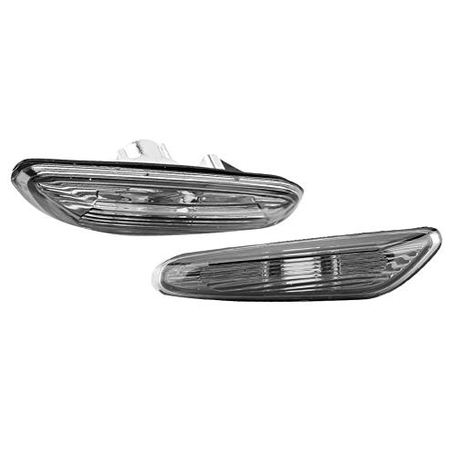 Aramox Luz indicadora de luz de se?al de del autom¨®vil L¨¢mpara Lateral sin Bombilla para E90 E91 E92 E93 Serie 3 2006-2011, Paquete de 2(Gris)