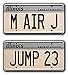 Price comparison product image Celebrity Machines Jordan | M AIR J + JUMP 23 | Metal Stamped License Plates