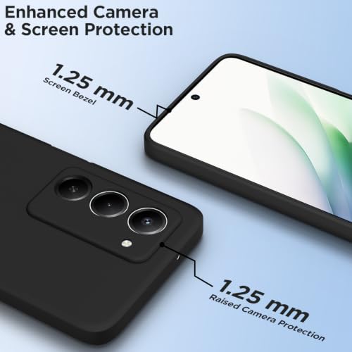 Image of Outlouders Back Cover for Redmi 15 5G | Camera Protection | Durable Soft Matte Silicone Bumper Case (Black)