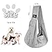 CUBY Dog and Cat Sling Carrier - Hands Free Reversible Pet Papoose Bag - Soft Pouch and Tote Design - Suitable for Puppy, Small Dogs Cats Outdoor (Classic Grey)