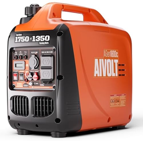 AIVOLT 1750W Inverter Generator Portable Gas Generator for Camping Home