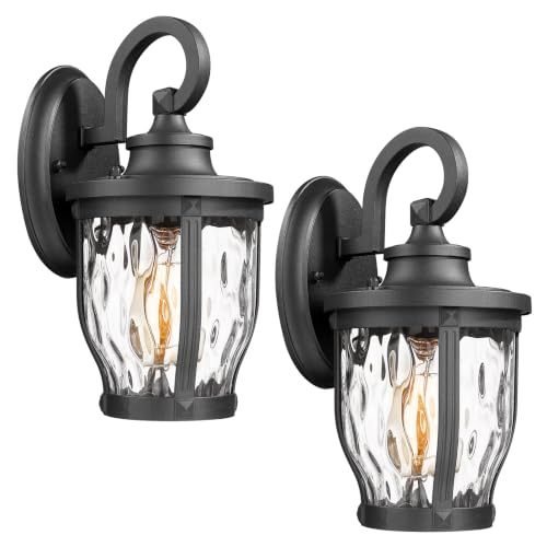 Luminzone Outdoor Lights Fixtures Wall Mount Lamp 2 Packs,