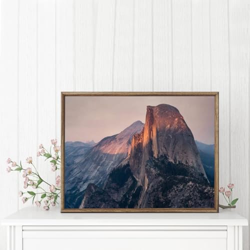 Image of IPISSOI Half Dome Landscape in Yosemite National Park California USA 5D Diamond Painting by Number Kits Home Wall Decor Crystal Rhinestone Wall Decor 12x16inch