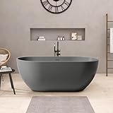 59'' Dark Grey Freestanding...