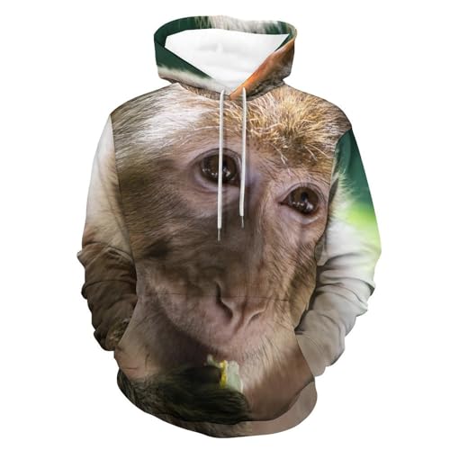 Singe hoody sweat à capuche manche longue UMENG sweatshirt pull homme femme taille S