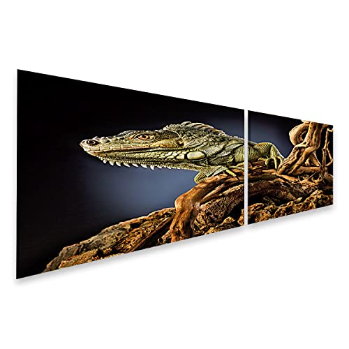 Tableau sur toile dragon effrayant islandburner déco murale fantastique
