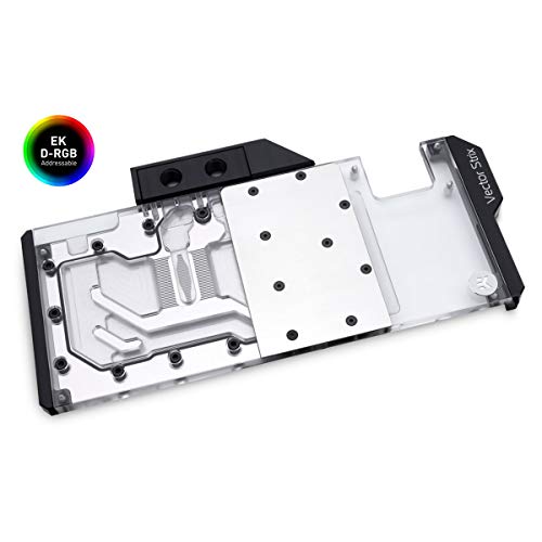 EKWB EK-Quantum Vector Strix RTX 2080 Ti GPU Waterblock, Digital RGB, Nickel/Plexi